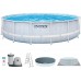 INTEX Pool-Set Chevron Prism Frame Premium 488x122 cm 26746NP